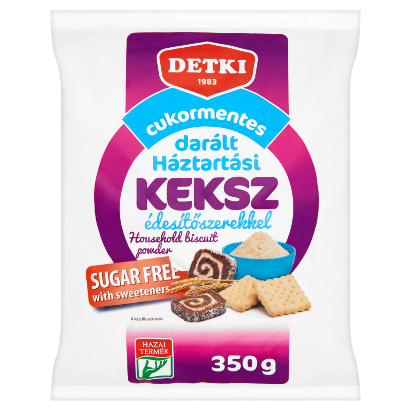 Darált háztartási keksz cukor hozzáadása nélkül, édesítőszerrel 350g